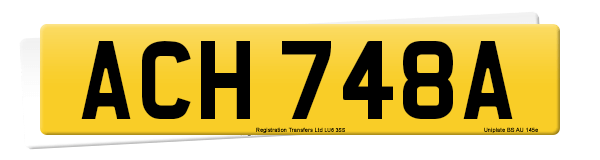 Registration number ACH 748A